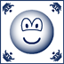 Delft blue emoticon  