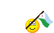 Djibouti flag waving emoticon animated