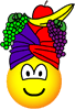 Fruit hat emoticon  