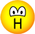 H emoticon talking 