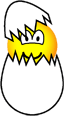 Hatching emoticon  