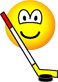 Ice hockey emoticon puck 