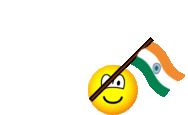India flag waving emoticon animated