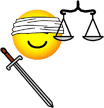 Justice emoticon  