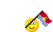 Kiribati flag waving emoticon animated