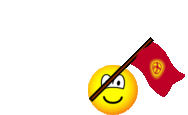 Kyrgyzstan flag waving emoticon animated