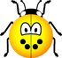 Ladybird emoticon yellow 