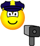 Lazer gun cop emoticon  
