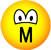 M emoticon talking 