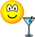Martini drinking emoticon  