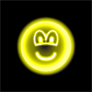 Neon light emoticon  