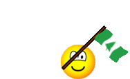 Norfolk Island flag waving emoticon animated