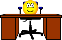 Office desk emoticon  