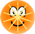 Orange emoticon  