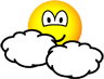 Partly cloudy emoticon  