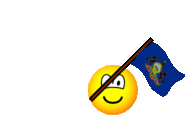 Pennsylvania flag waving emoticon U.S. state animated