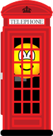 Phone box emoticon classic red 