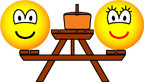 Picnic table emoticon  