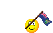 Pitcairn Islands flag waving emoticon animated