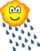 Rain cloud emoticon 