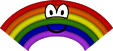 Rainbow emoticon  