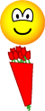 Red roses emoticon  