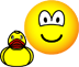 Rubber duck emoticon playing 