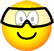 Safety goggles emoticon  