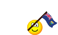 Saint Helena flag waving emoticon animated