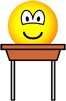 School desk emoticon  