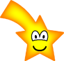 Shooting star emoticon  