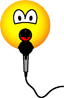 Singing emoticon microphone 