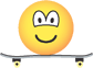 Skateboarding emoticon  