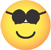 Sunglasses emoticon Round 