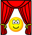 Theater emoticon stage curtains open 