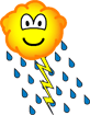 Thunder cloud emoticon  