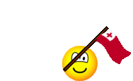 Tonga flag waving emoticon animated