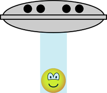 U.F.O. abducted emoticon  