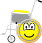 Wheelchair emoticon Side view 