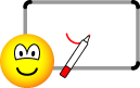 White board emoticon  