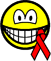 Aids awareness smile Red ribbon 