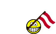 Austria flag waving smile animated