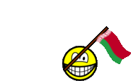 Belarus flag waving smile animated