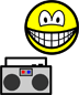 Boom box radio smile  