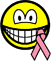 Breast cancer awareness smile Pink ribbon 