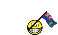 British Virgin Islands flag waving smile animated