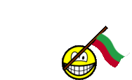 Bulgaria flag waving smile animated