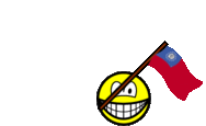 Burma flag waving smile animated
