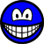 Colored smile blue 