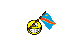 Congo, Democratic Republic of the flag waving smile animated